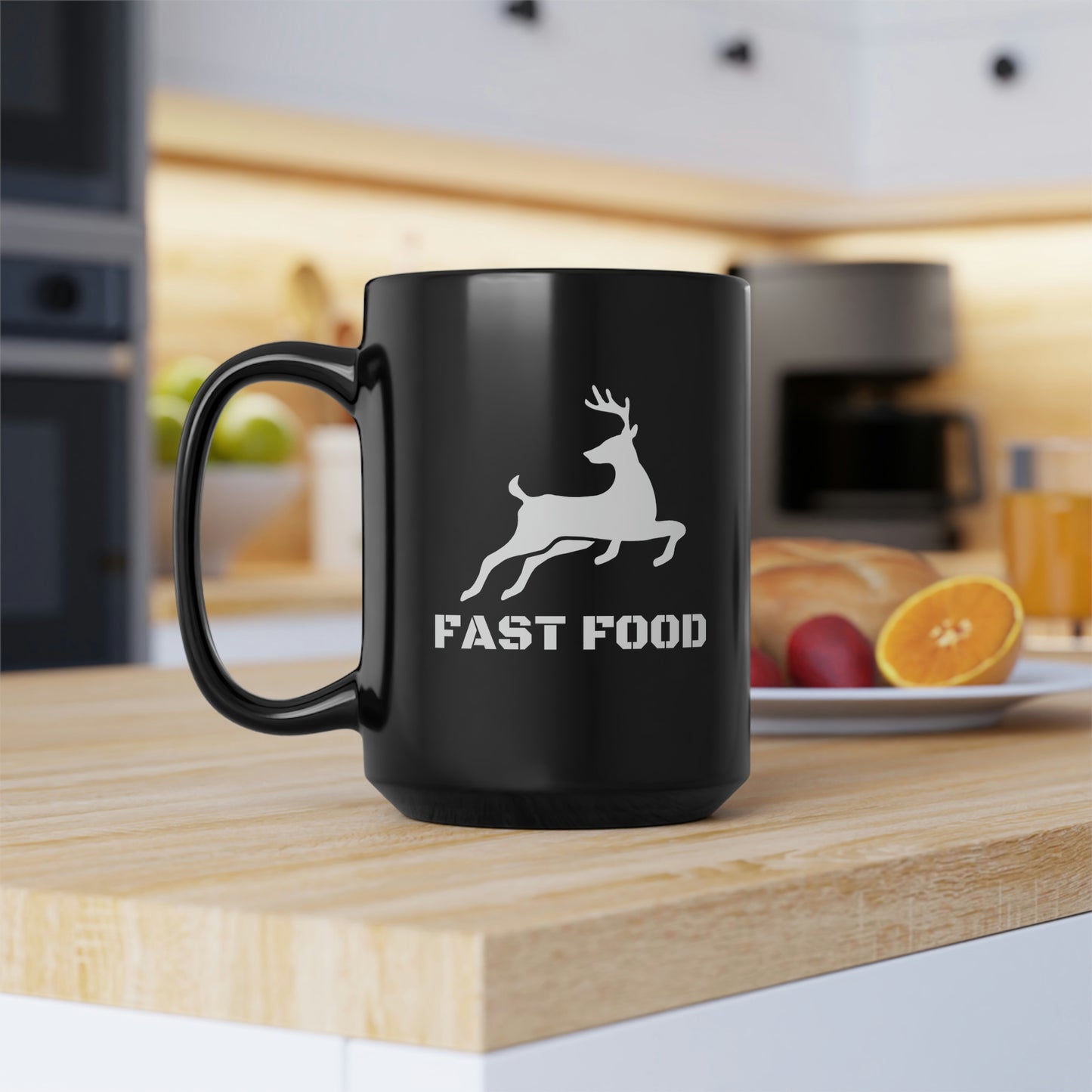 Fast Food Deer Hunting Mug, 15oz