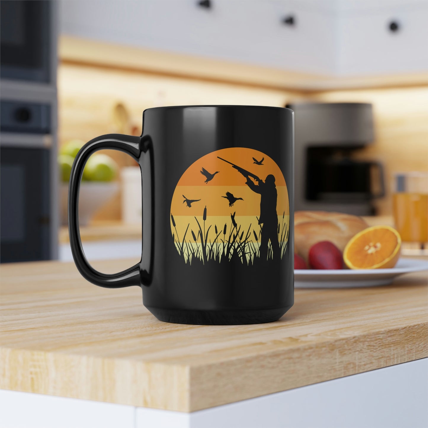 Duck Hunting Sunset Mug, 15oz