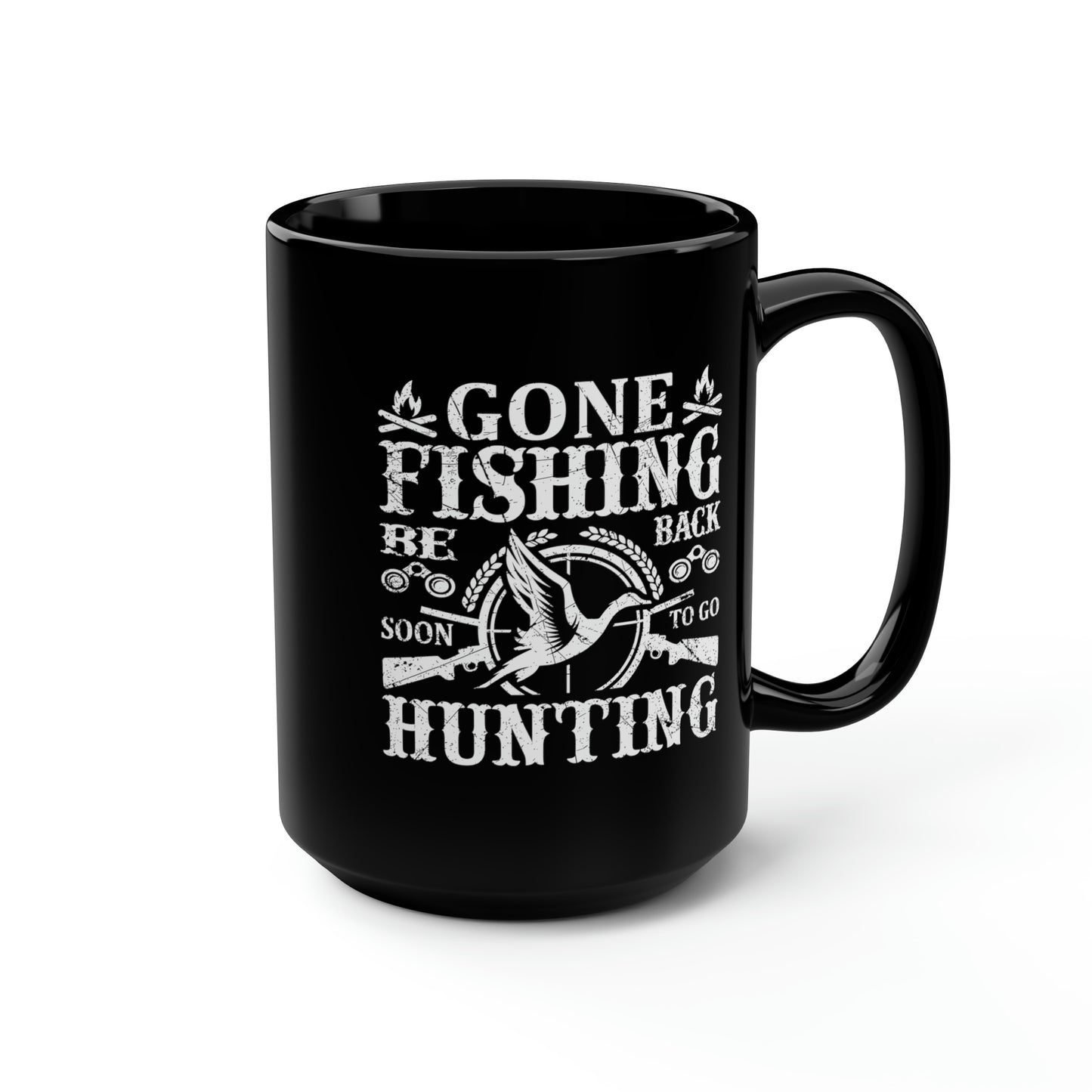 Gone Fishing Mug, 15oz