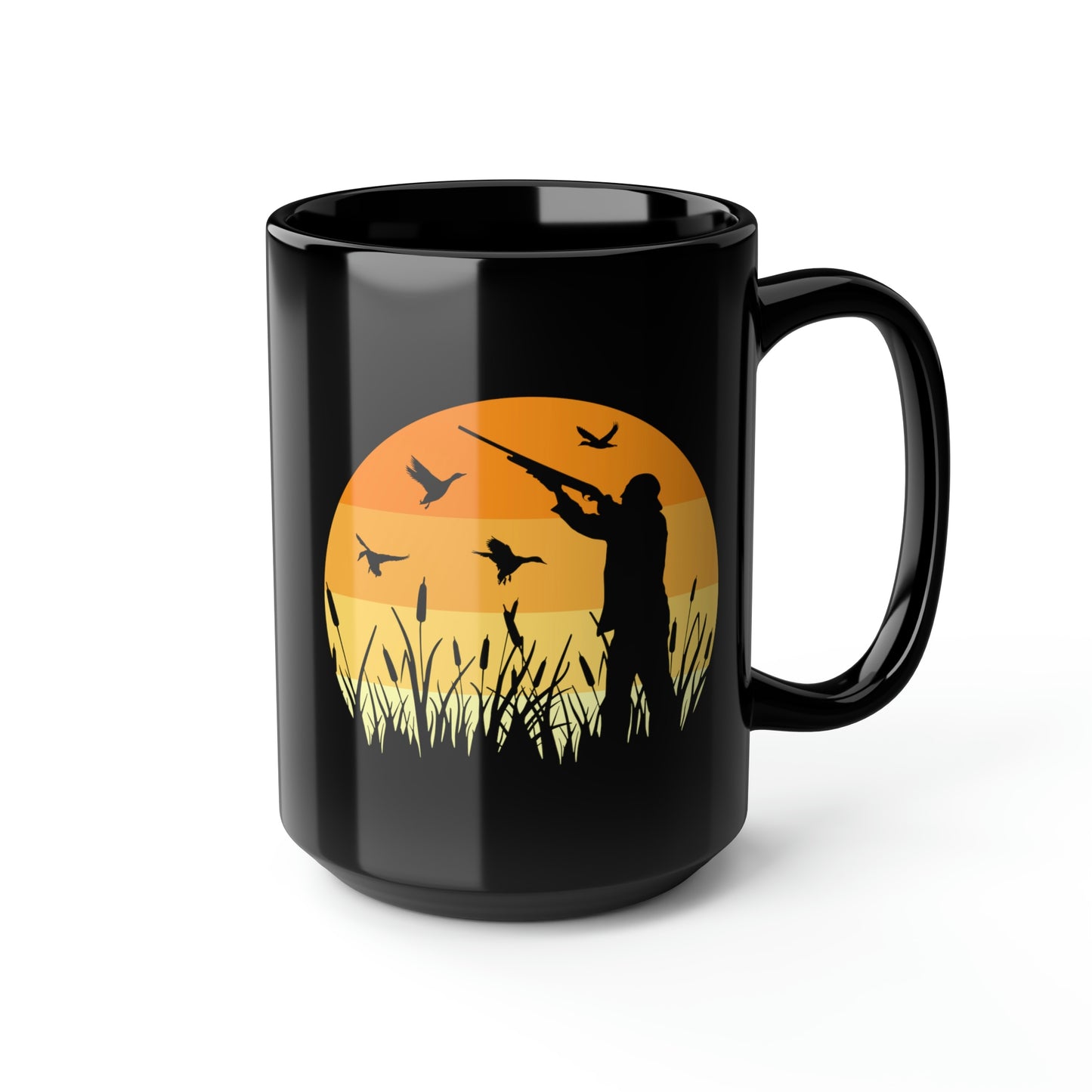 Duck Hunting Sunset Mug, 15oz