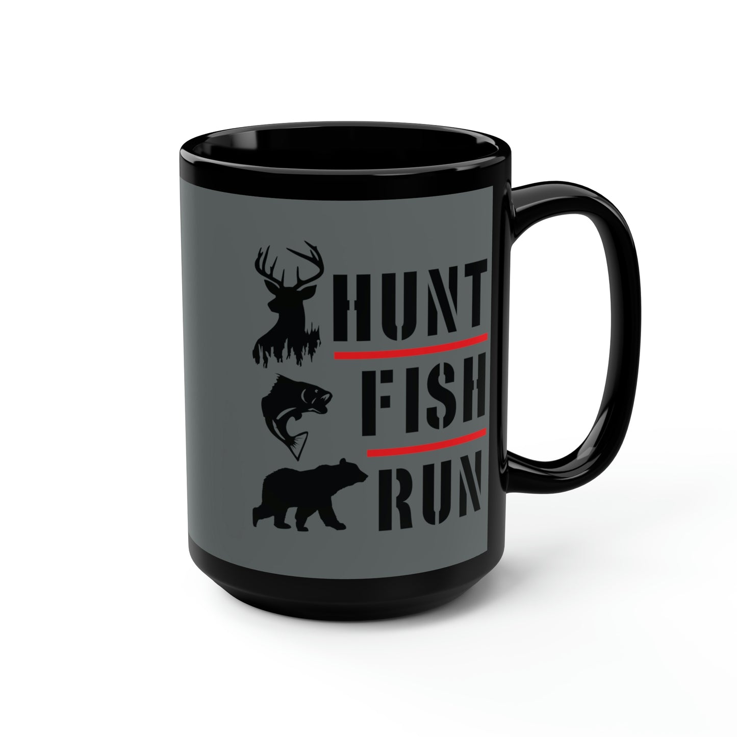 Hunt Fish Run Mug, 15oz