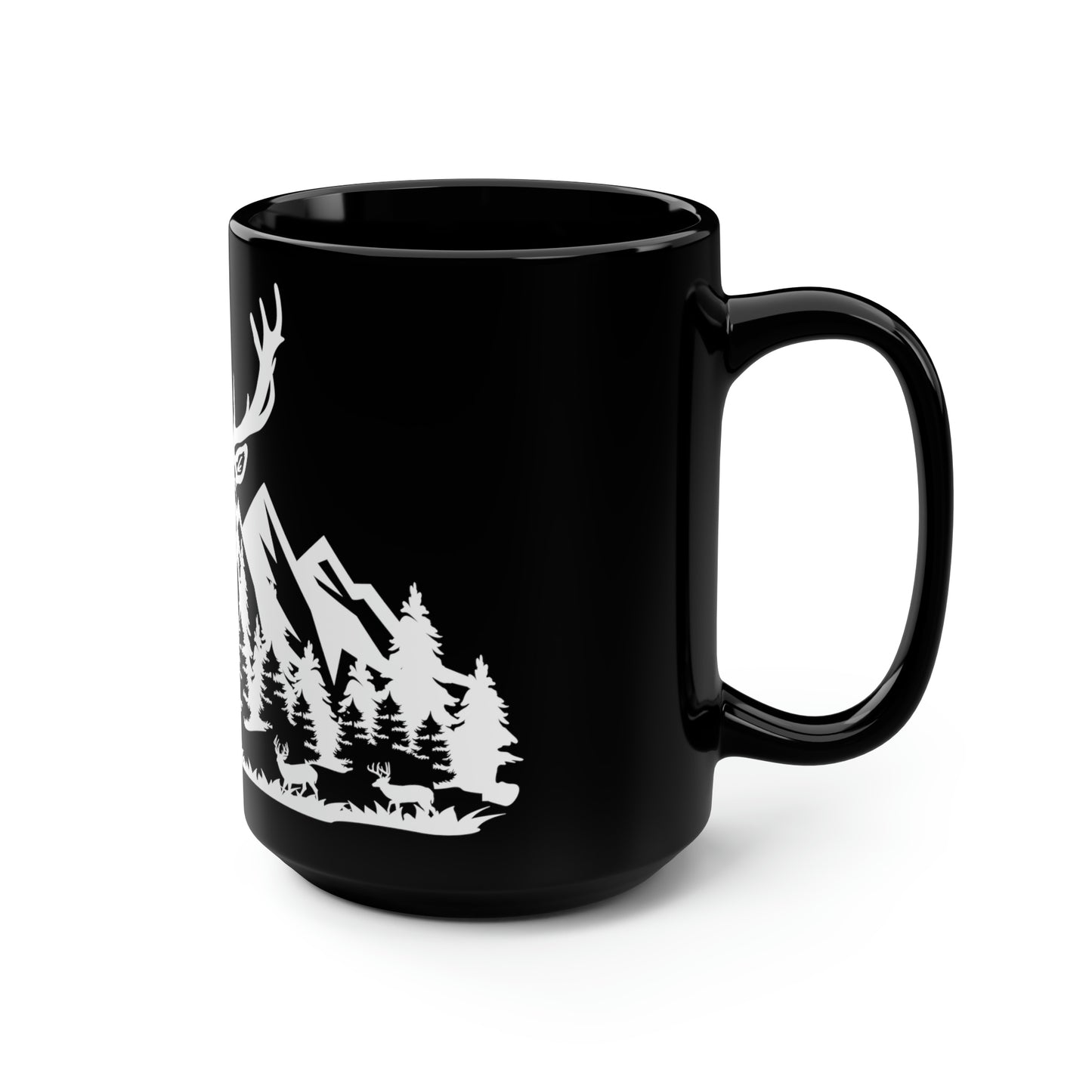 Deer Hunting Scene Mug, 15oz