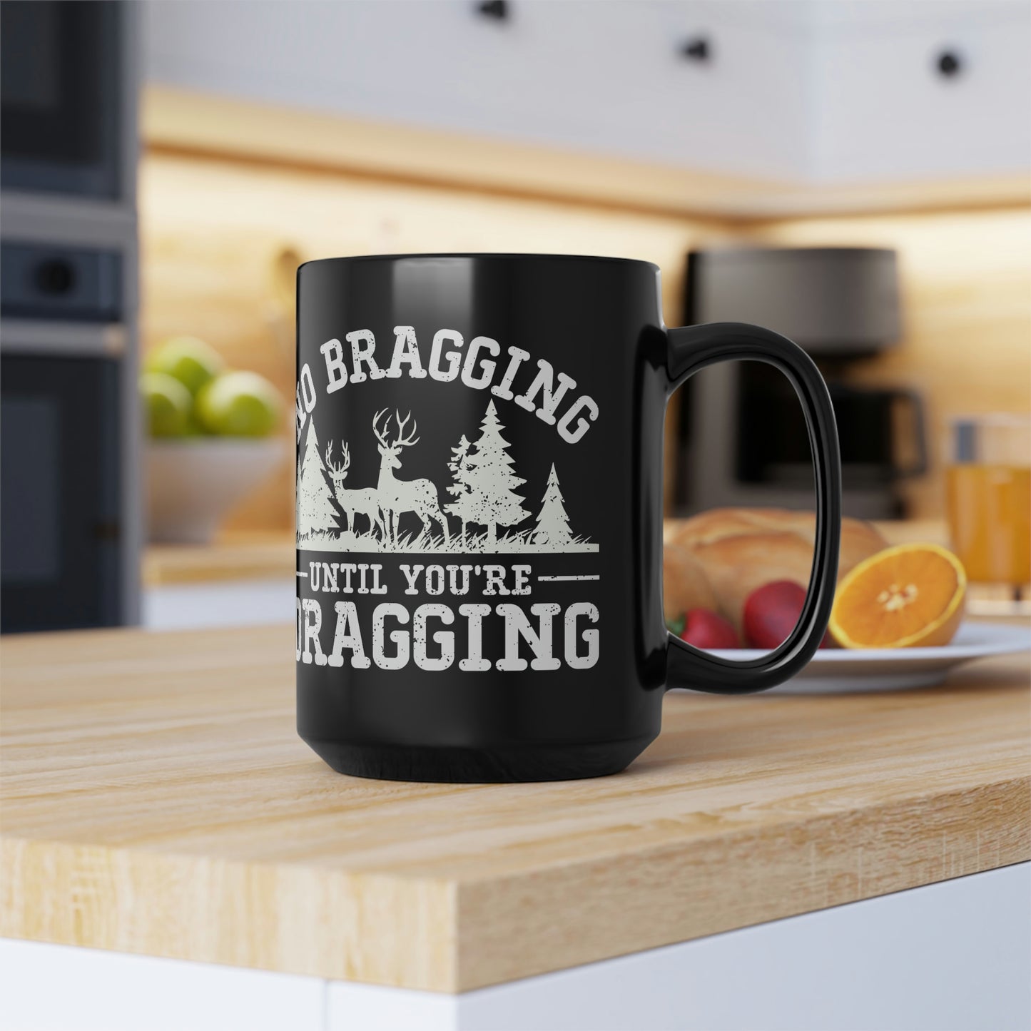 No Bragging Until Your Dragging Mug, 15oz