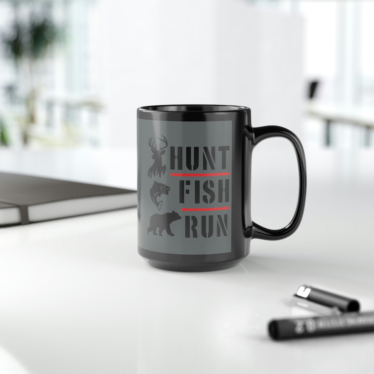 Hunt Fish Run Mug, 15oz