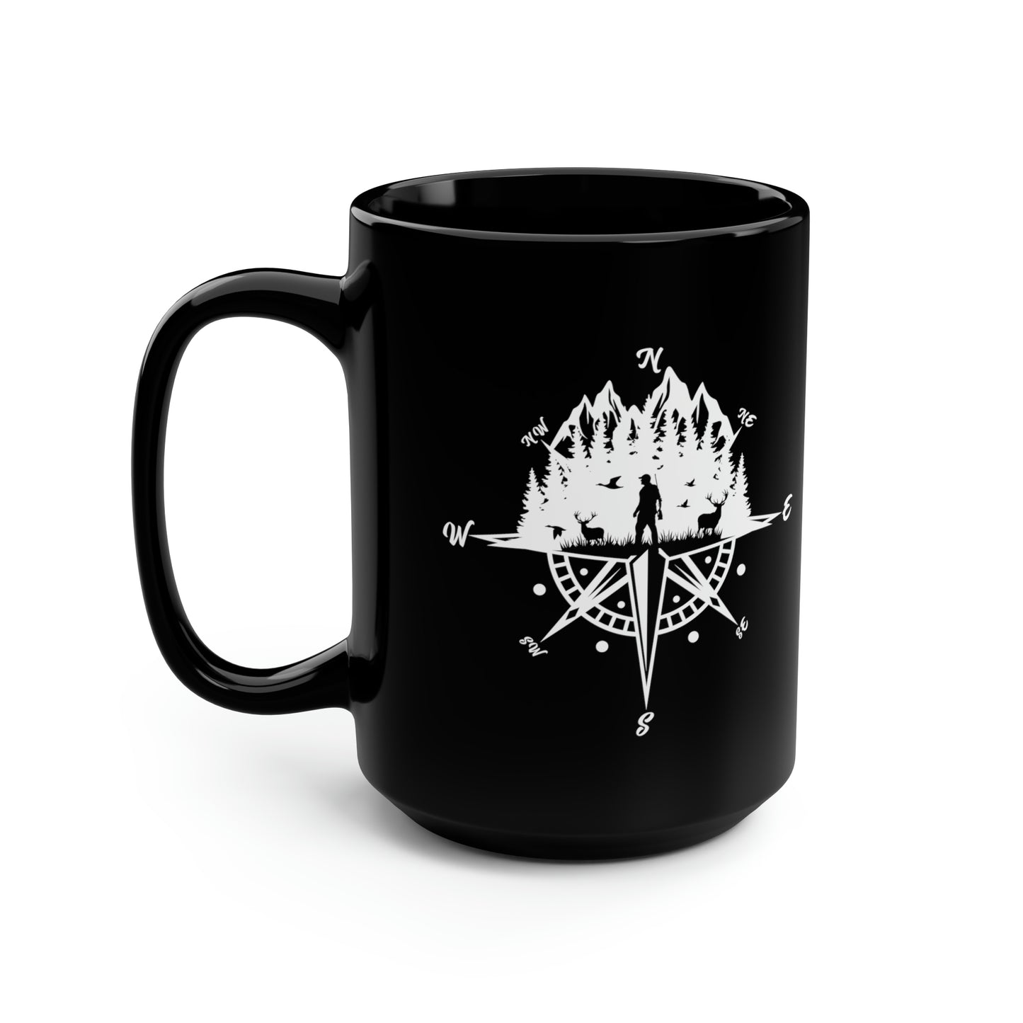 Compass Hunting Mug, 15oz