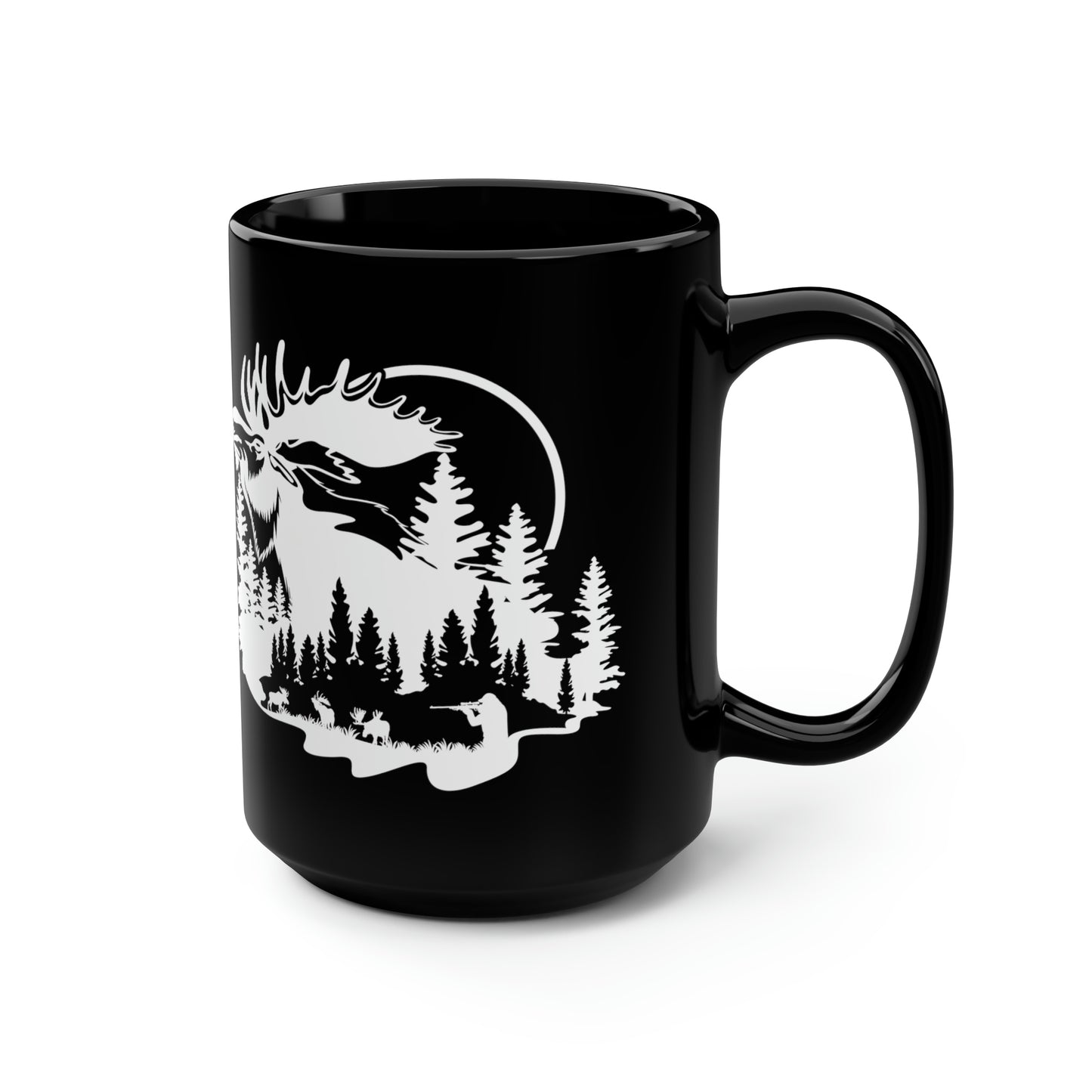 Moose Hunting Mug, 15oz