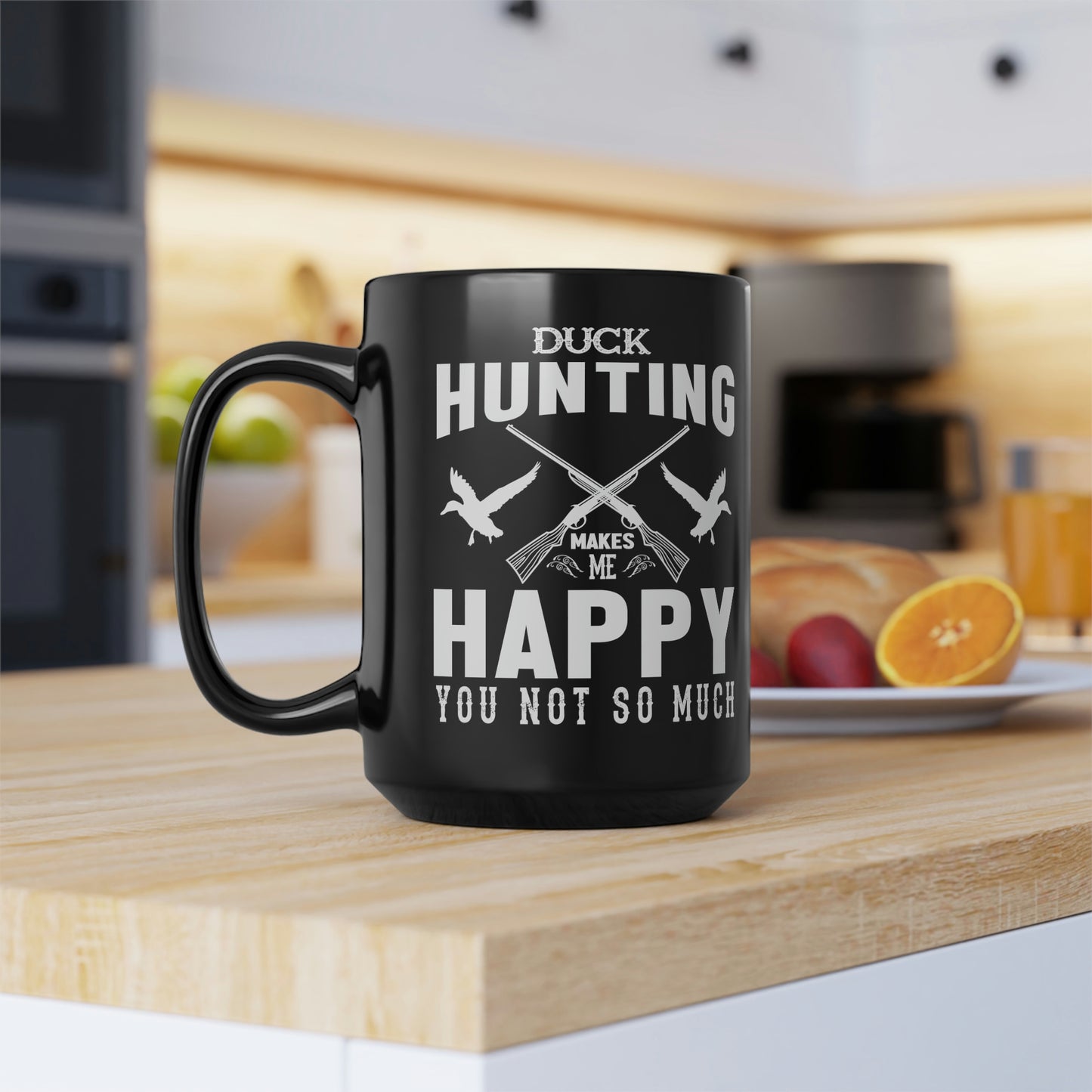 Duck Hunting Makes Me Happy Mug, 15oz