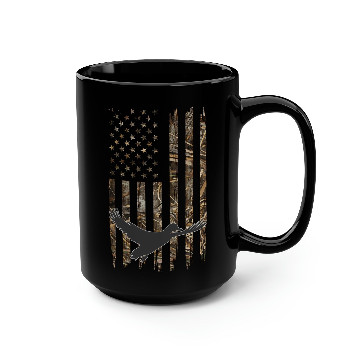 Duck Hunting Camo Flag Mug, 15oz