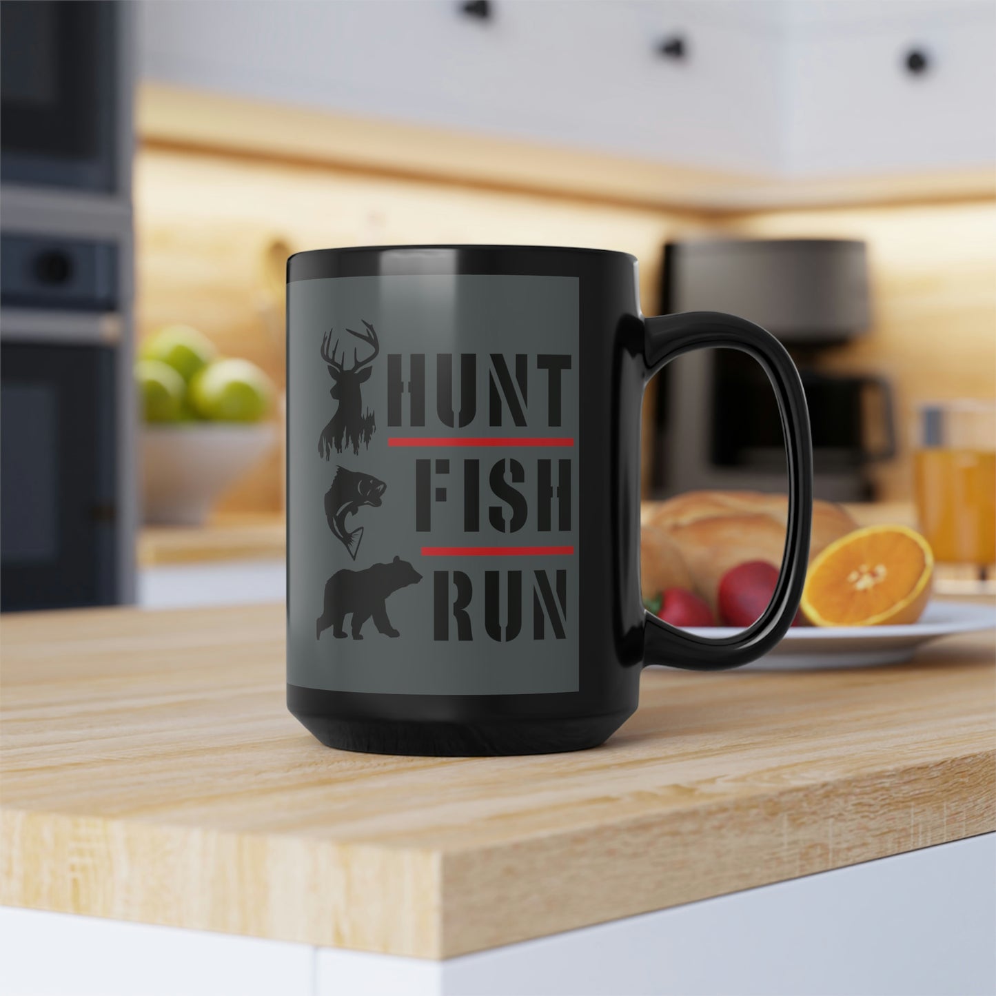 Hunt Fish Run Mug, 15oz