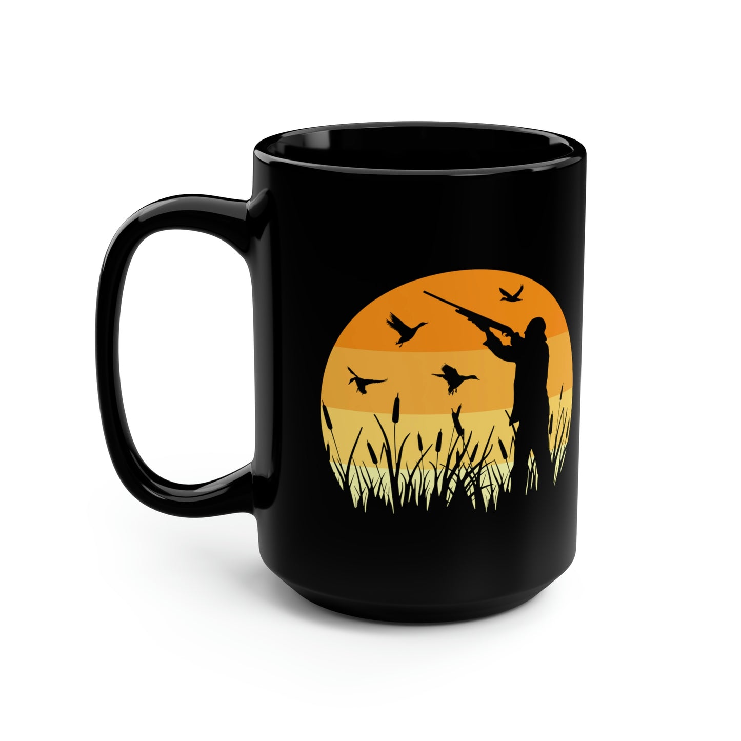 Duck Hunting Sunset Mug, 15oz