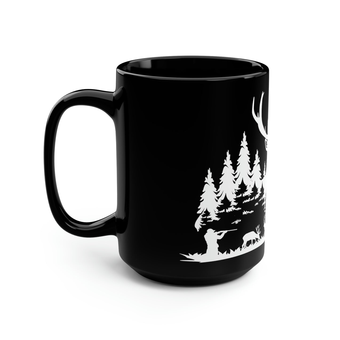 Deer Hunting Scene Mug, 15oz