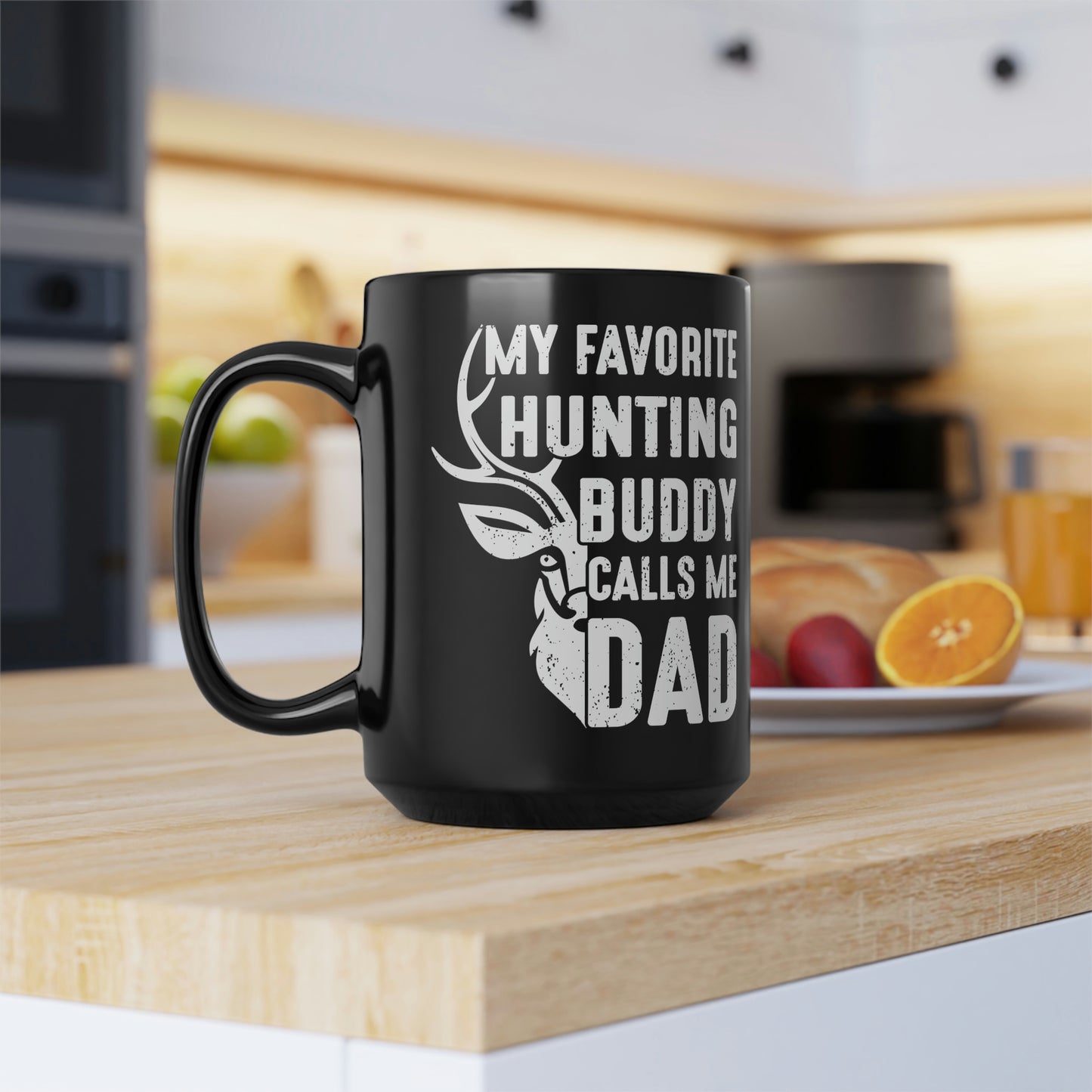 My Favorite Hunting Buddy Calls Me Dad Mug, 15oz