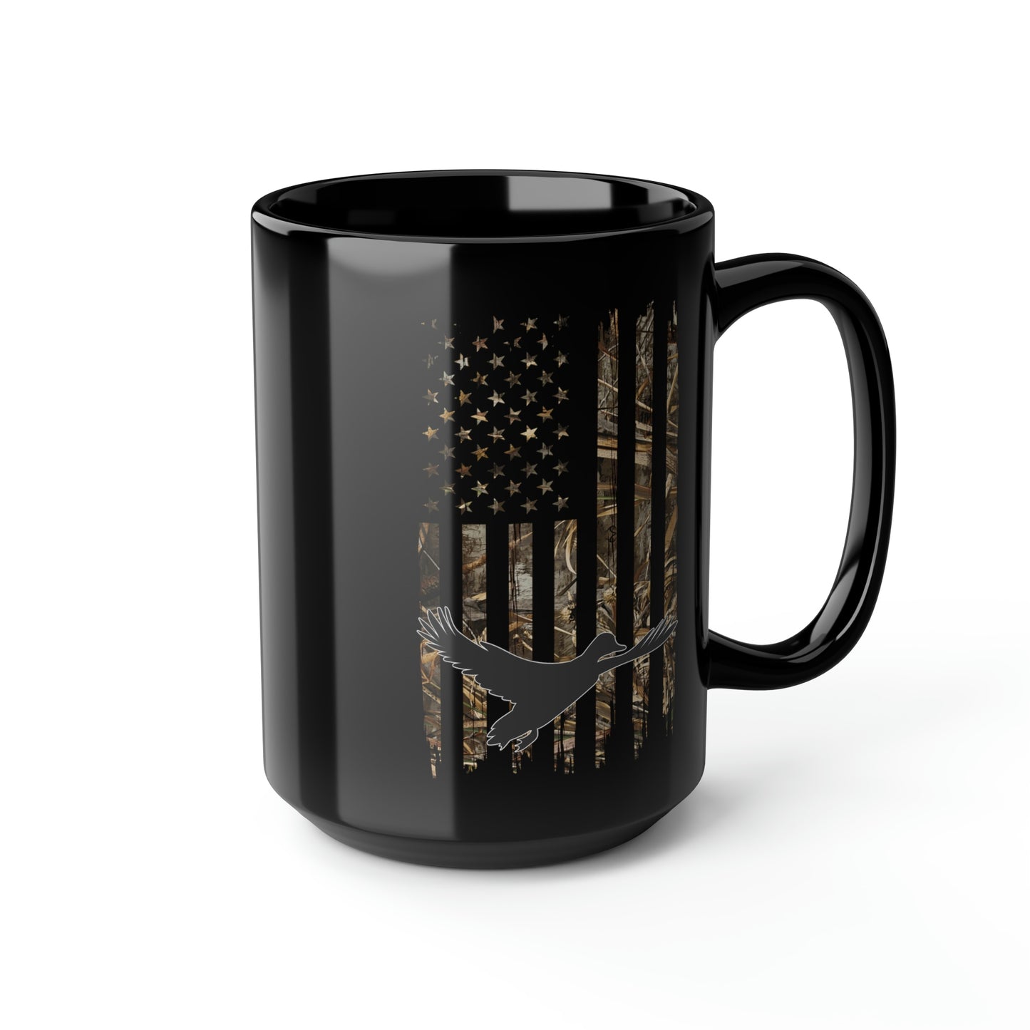 Duck Hunting Camo Flag Mug, 15oz