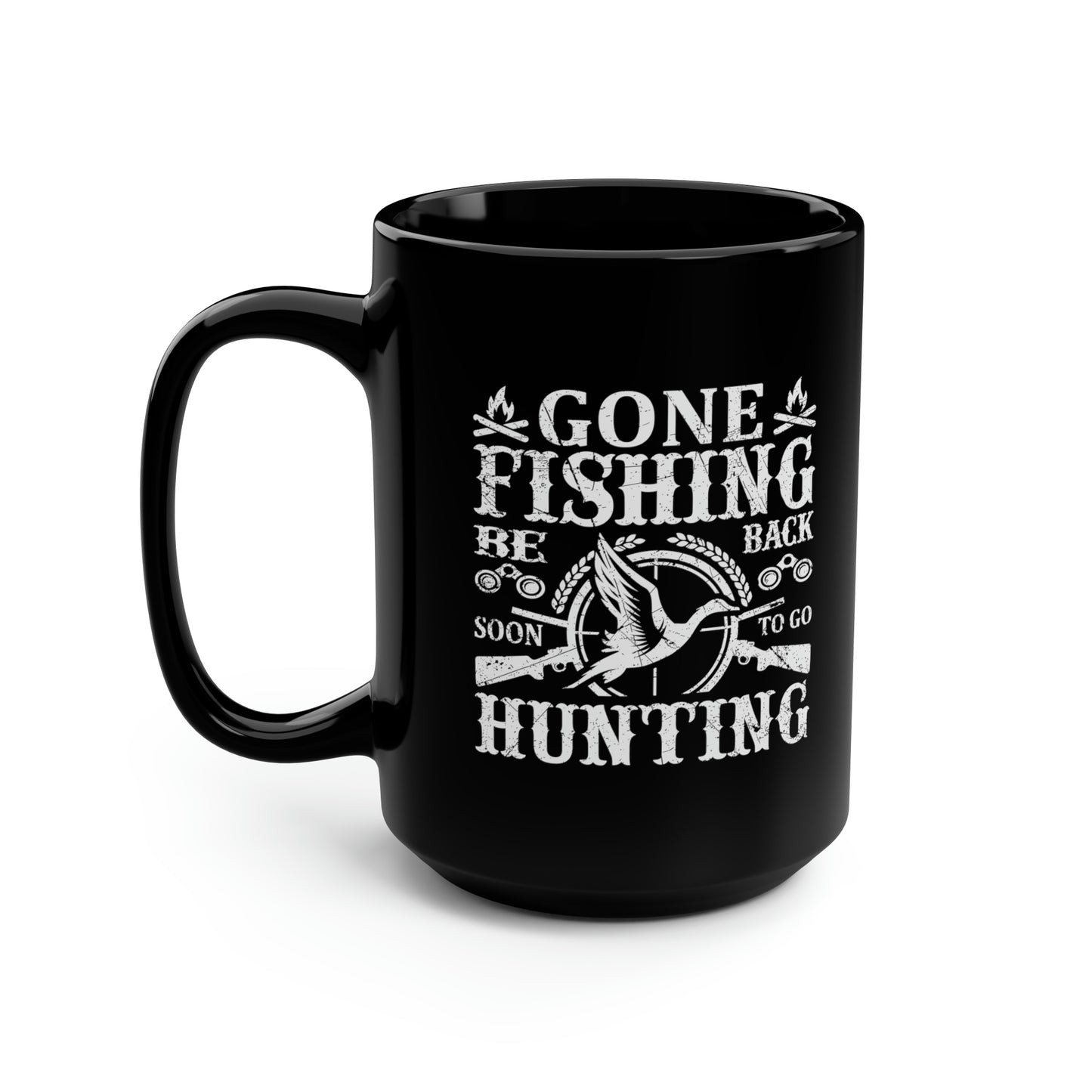 Gone Fishing Mug, 15oz