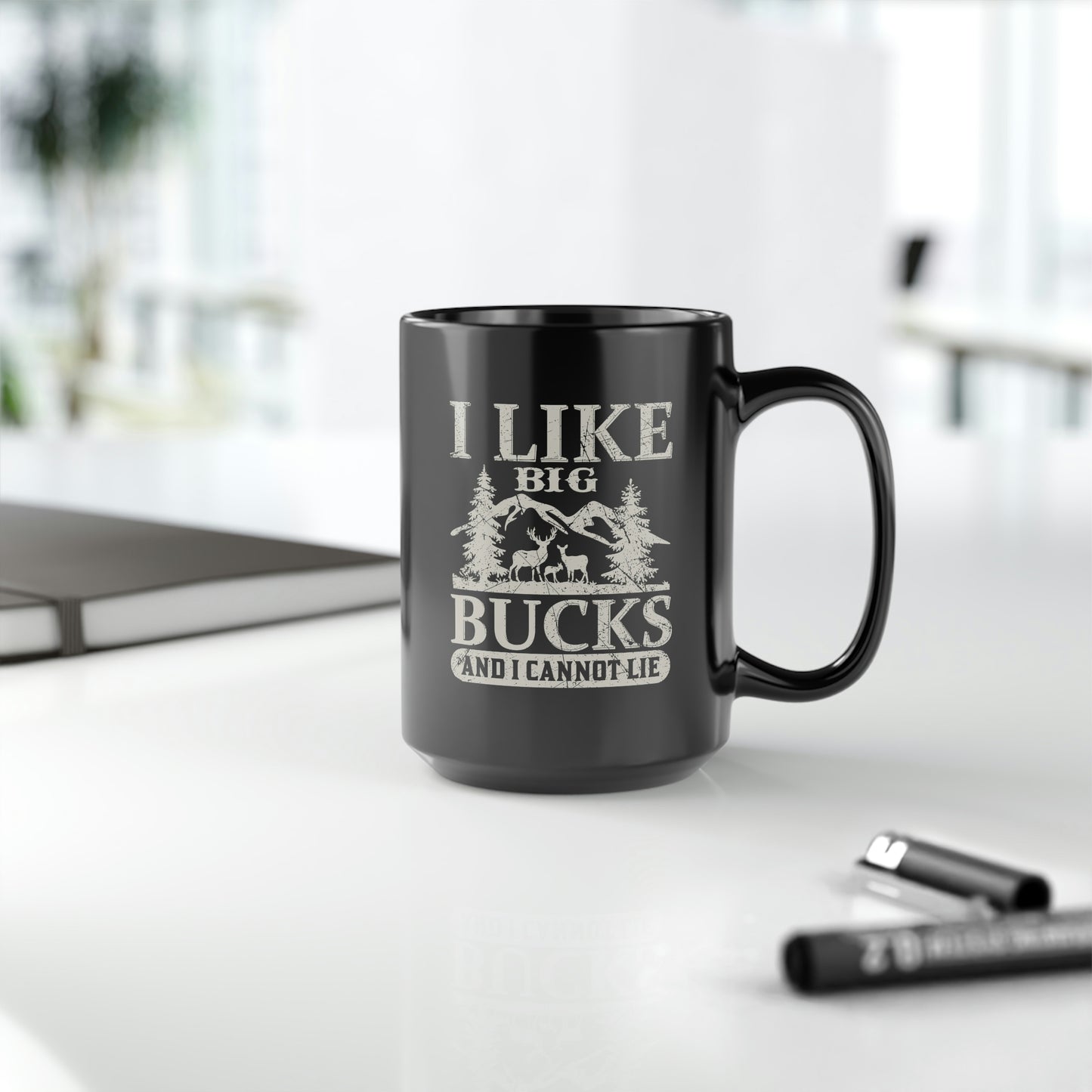 I Like Big Bucks Mug, 15oz