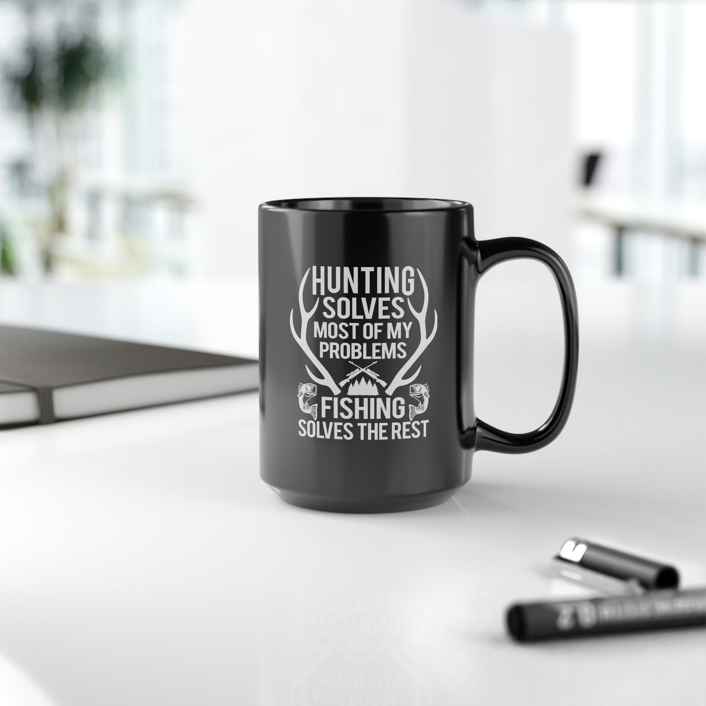 Hunting Solves Mug, 15oz