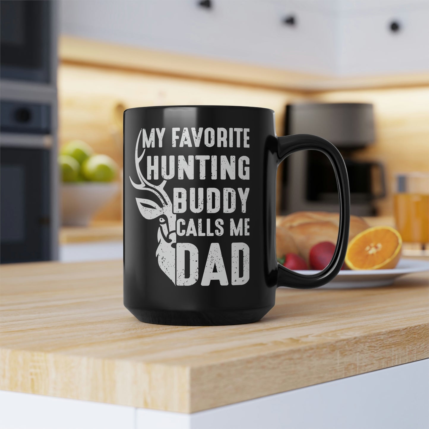 My Favorite Hunting Buddy Calls Me Dad Mug, 15oz